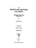 Tapa de A monetary history of China