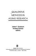 Tapa de Qualitative methods in aging research