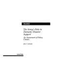 Tapa de The Army's role in domestic disaster support