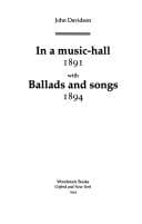 Tapa de In a music-hall ; with, Ballads and songs