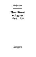 Tapa de Fleet Street eclogues