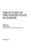 Tapa de The Future of the nation state in Europe