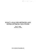 Tapa de Policy analysis methods and super-optimum solutions