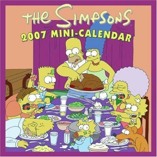 Tapa de The Simpsons 2007 Mini-Calendar