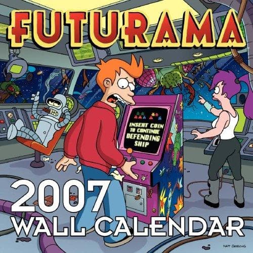 Tapa de Futurama 2007 Wall Calendar