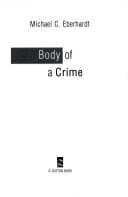 Tapa de Body of a crime