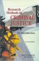 Tapa de Research methods in criminal justice