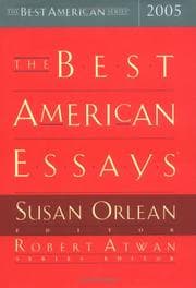 Tapa de Best American Essays 2005