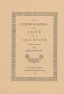 Tapa de The distress'd orphan, or, Love in a mad-house