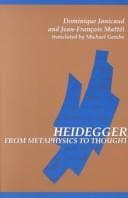 Tapa de Heidegger from metaphysics to thought