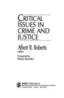 Tapa de Critical issues in crime andjustice