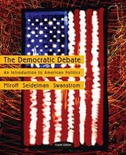 Tapa de The democratic debate : an introduction to American politics