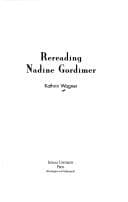 Tapa de Rereading Nadine Gordimer