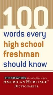 Tapa de 100 words every high school freshman should know