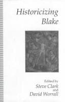 Tapa de Historicizing Blake