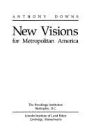Tapa de New visions for metropolitan America