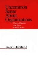 Tapa de Uncommon sense about organizations