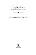 Tapa de Legislations