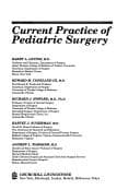 Tapa de Current practice of pediatric surgery
