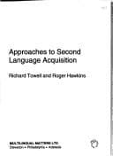 Tapa de Approaches to second language acquisition