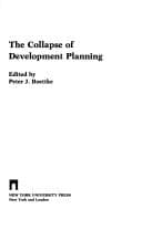 Tapa de The Collapse of development planning