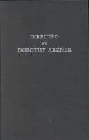 Tapa de Directed by Dorothy Arzner