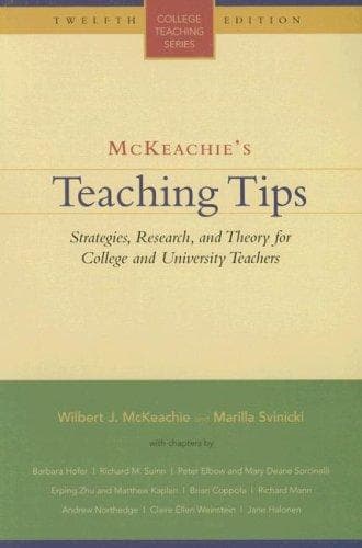 Tapa de McKeachie's teaching tips