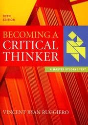 Tapa de Becoming a Critical Thinker (Master Student)