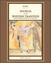 Tapa de Sources of the Western Tradition