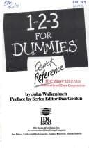 Tapa de 1-2-3 for dummies quick reference