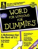 Tapa de Word for Windows for dummies