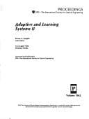 Tapa de Adaptive and learning systems II