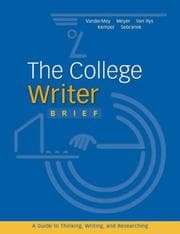 Tapa de The college writer brief