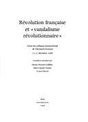 Tapa de Révolution française et "vandalisme révolutionnaire"