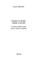 Tapa de Passion d'être, désir d'avoir