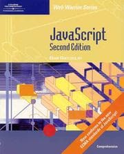Tapa de JavaScript - Comprehensive, Second Edition (Web Warrior Series)