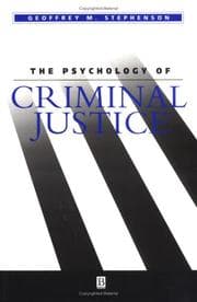 Tapa de The Psychology of Criminal  Justice