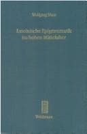 Tapa de Lateinische Epigrammatik im hohen Mittelalter