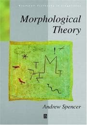 Tapa de Morphological theory