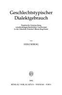 Tapa de Geschlechtstypischer Dialektgebrauch