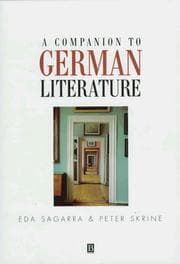 Tapa de A companion to German literature