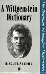 Tapa de A Wittgenstein dictionary