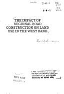Tapa de The impact of regional road construction on land use in the West Bank