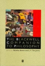 Tapa de The Blackwell companion to philosophy