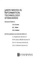 Tapa de User needs in information technology standards