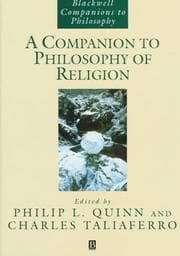 Tapa de A companion to philosophy of religion