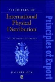 Tapa de Principles of international physical distribution