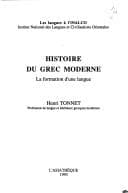 Tapa de Histoire du grec moderne