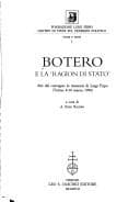 Tapa de Botero e la 'Ragion di Stato'