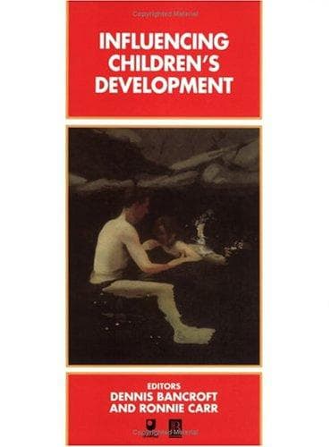 Tapa de Influencing Children's Development (Child Development (Blackwell))